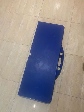 Mesa plegable camping aluminio y plastico