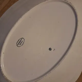 2 Fuentes bandejas de la Cartuja Siglo XIX