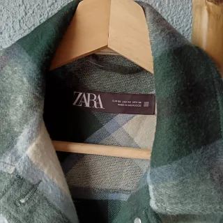 Sobrecamisa cuadros Zara