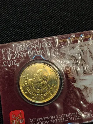 Moneda 50 céntimos Vaticano 2013