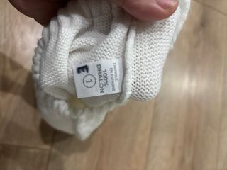 Pantalón de bebé blanco de punto talla 1 mes