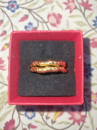 Anillos Parfois de plata925  bañado en oro 18k .