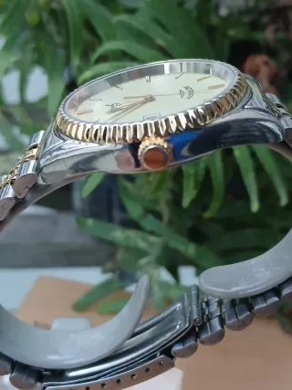 Reloj Rotary Cuarzo Dorado y Plateado