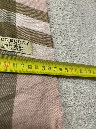 Cachecol Burberry Xadrez Rosa e Castanho