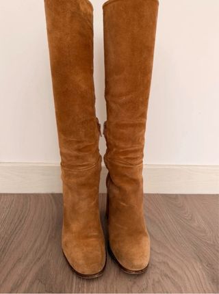 Botas altas tacón ancho mujer T.39-40