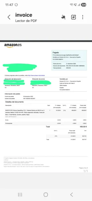 Patinete SmartGyro Speedway