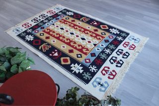 Tappeto Kilim in Cotone Etnico 160x250