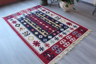 Tappeto Kilim in Cotone Etnico 160x250