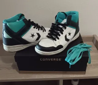 Converse Weapon, Zapatillas Blancas y Turquesa