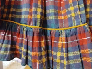 Vestido cuadros niña 5 años