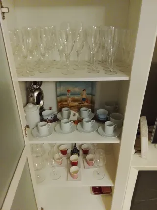 Mueble salón moderno blanco y gris