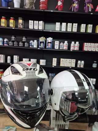 Pack 2 cascos de moto