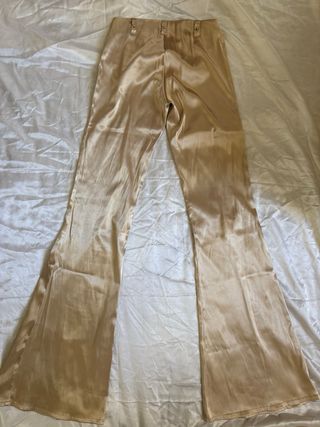 Pantalón campana vintage dorado a la cadera