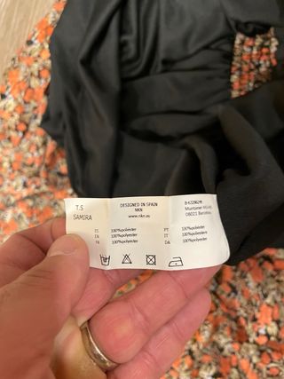 Vestido Nekane flores naranja