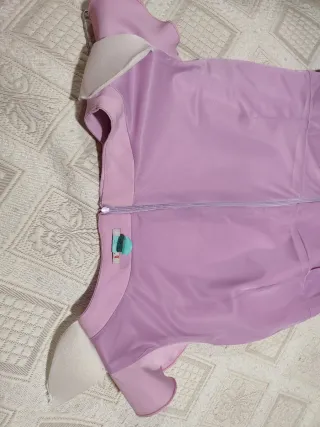 Vestido midi rosa palo