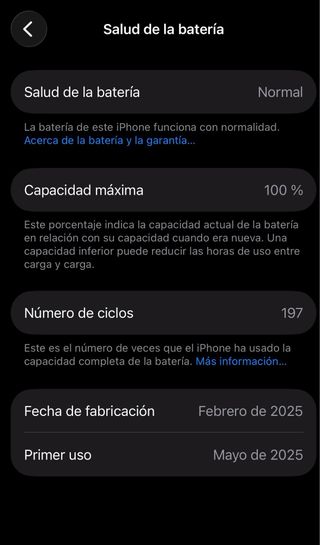 iPhone 16 Pro 256GB Titanio Blanco 100% Batería.