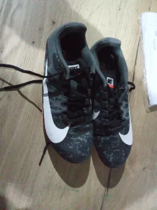 Zapatillas Atletismo Nike Clavos Negro Blanco