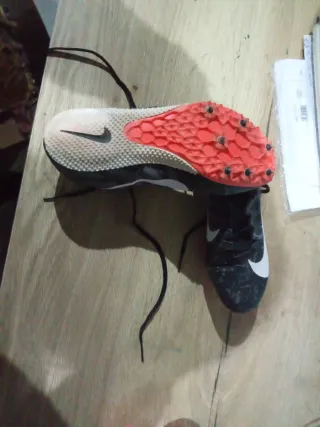 Zapatillas Atletismo Nike Clavos Negro Blanco