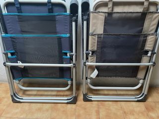 2 sillas camping plegables decathlon