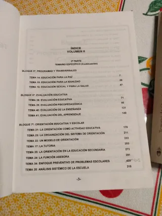 Temario oposiciones Orientación