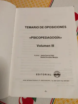 Temario oposiciones Orientación
