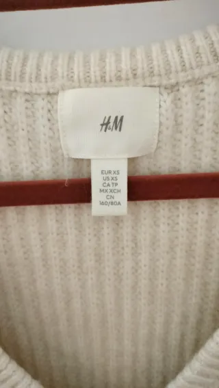 Vestido H&M Lana Beige Talla M