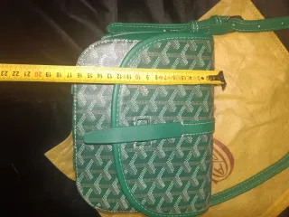 Borsetta donna  verde e beige