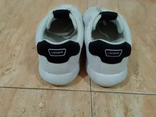 Zapatillas Lacoste Hombre Blancas y Negras