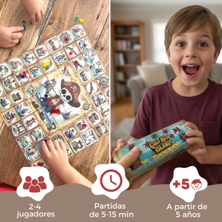 Gold Rush Island - Juego de mesa piratas - Lailus