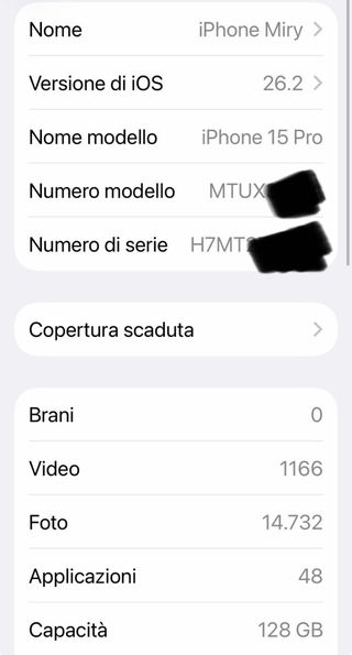 iPhone 15 Pro 128GB Nero - Ancora in Garanzia