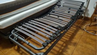 Cama articulada doble con colchones