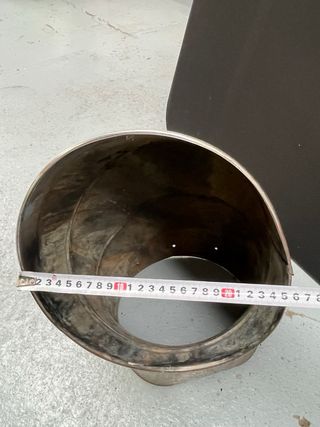 Tubo y codo chimenea inoxidable 3,5m