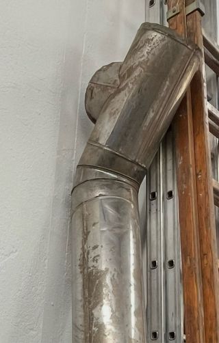 Tubo y codo chimenea inoxidable 3,5m