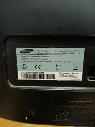 TV Samsung  P2470LHD (Monitor)