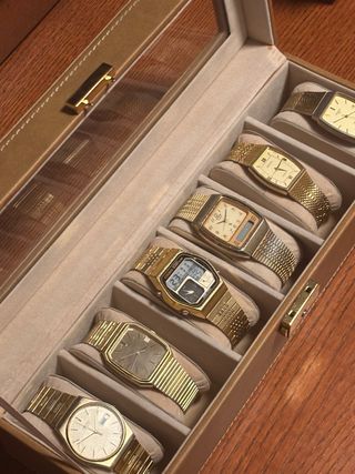 Lote 6 Relojes Oro Citizen Seiko Orient