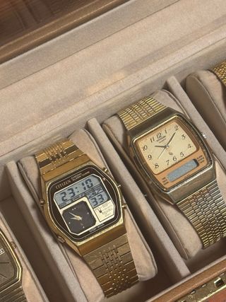 Lote 6 Relojes Oro Citizen Seiko Orient