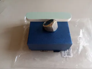 Anillo S925 plata ajustable hombre