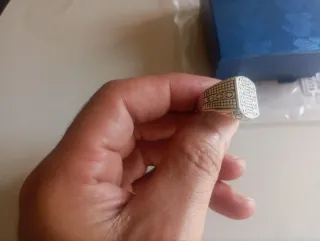 Anillo S925 plata ajustable hombre