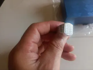 Anillo S925 plata ajustable hombre