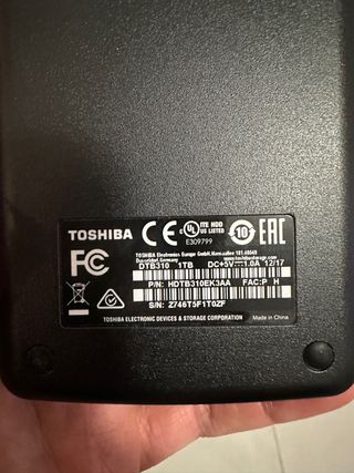 Hard disk esterno Toshiba 1TB USB 3.0