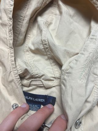 Chaqueta Gabardina Ralph Lauren Beige Vintage Y2K