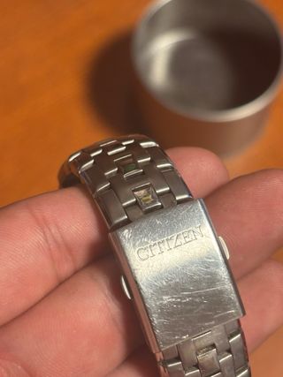 Reloj Citizen Esfera Azul Correa Plateada