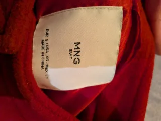 Chaqueta/Parka Mango Roja Talla S
