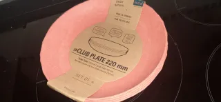 Koziol Set Platos y Boles Beige y Rosa