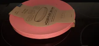 Koziol Set Platos y Boles Beige y Rosa