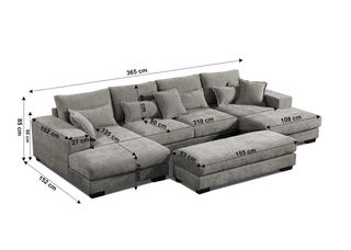 Precioso Sofá Cama Rinconera en Gris