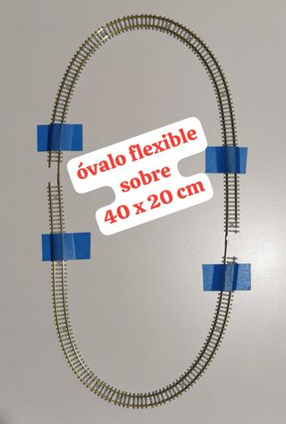 Vías para Super Mini Maqueta Tren Eléctrico N/H0-e