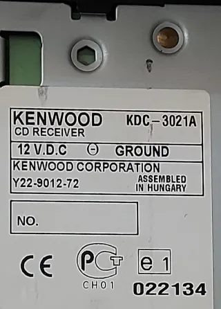 Carátula Kenwood KDC-3021A car audio