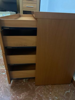 Cómoda de madera 4 cajones