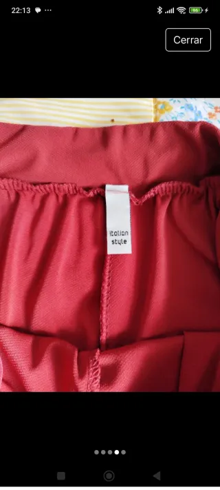 Pantalón palazzo Itàlia Style rojo